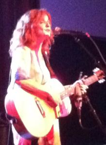 Patty Griffin at the Orange Peel. You can see from the way she holds her mouth how she gets her unique tone.